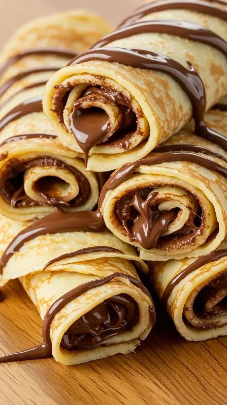 Crêpe au chocolat artisanale servie au restaurant pâtisserie ESENGO à Brazzaville